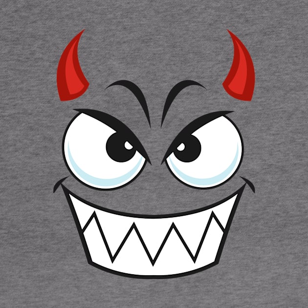 Cute creepy devil face by Fun Planet